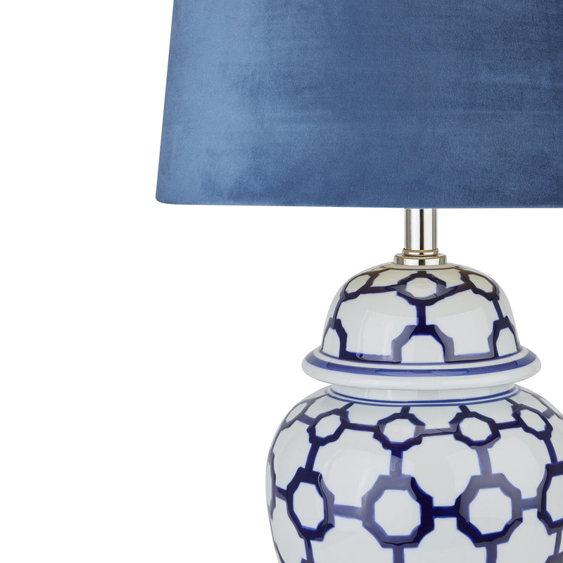 Acanthus Blue And White Ceramic Lamp