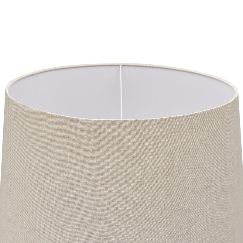 Delaney Grey Droplet Floor Lamp With Linen Shade