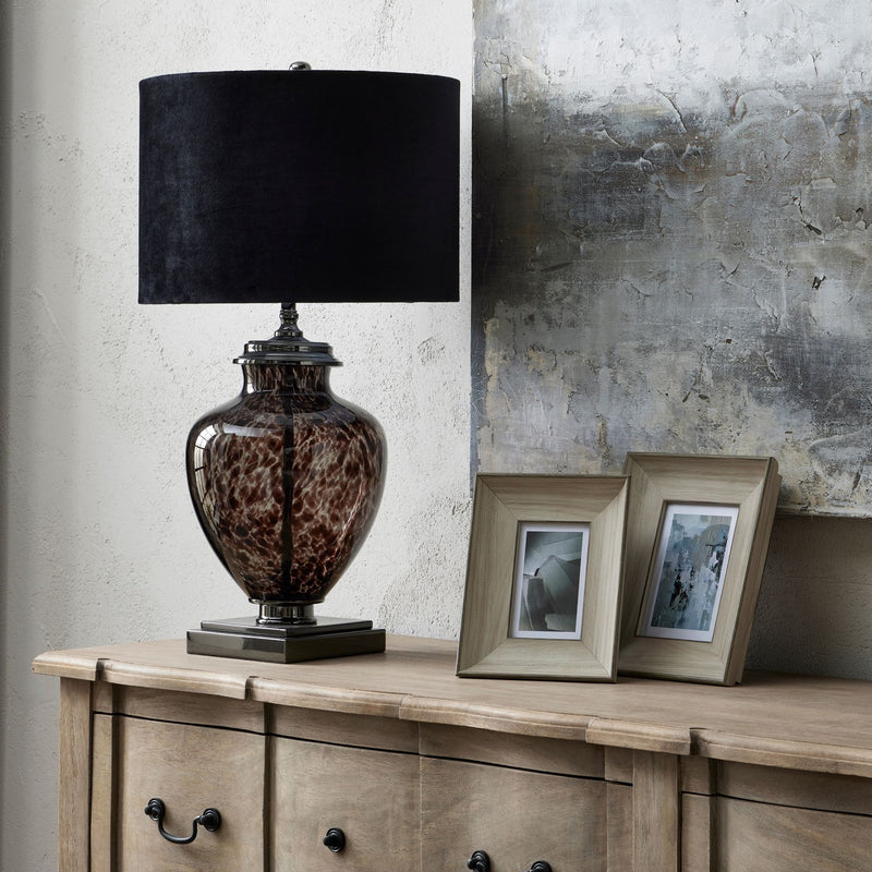 Black Dapple Perugia Lamp