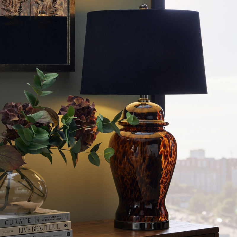 Amber Dapple Acanthus Lamp