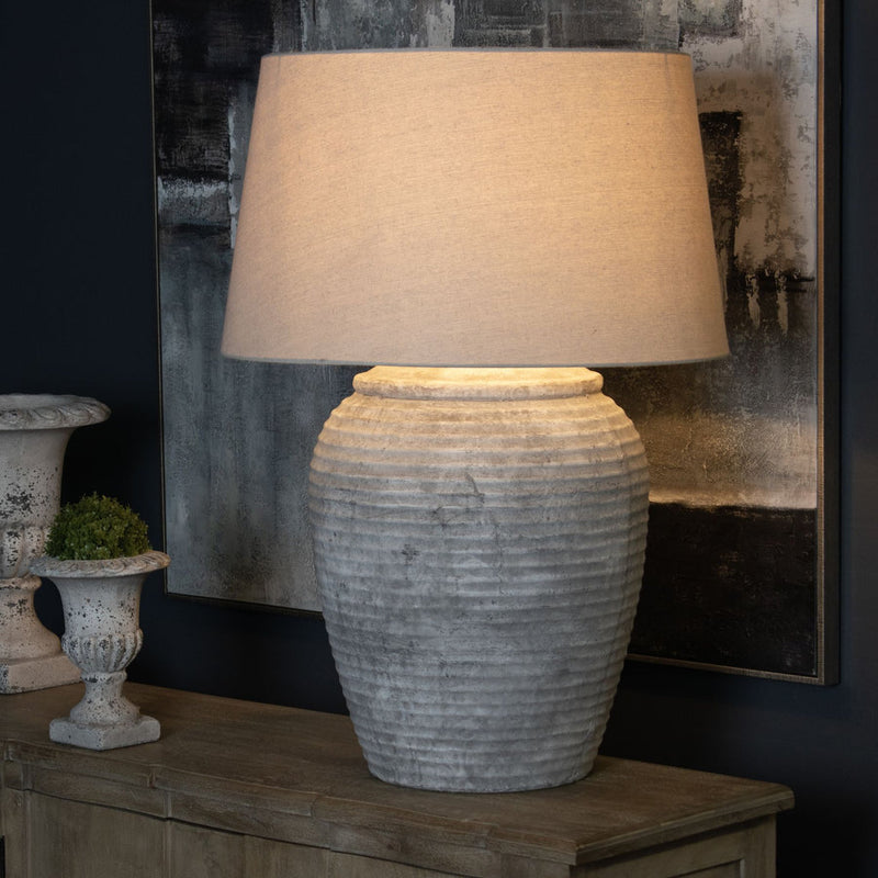 Large Stone Capri lamp